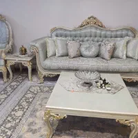 مبل سلطنتی ۹ نفره با میز ناهار خوری ۶ نفره