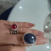 یاقوت کبود ۱۰۰ در۱۰۰ معدنی با رکاب دست ساز شخصی