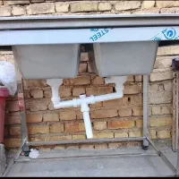 سینک دوقلو استیل