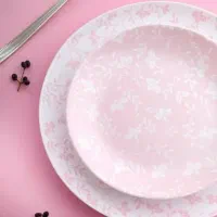 سرویس آرکوپال گل ریز طوسی و صورتی