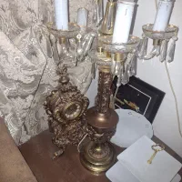 شمعدانی وساعت رومیزی
