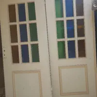 در چوبی سالم ۶ عدد لت سالم وتمیز