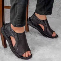 کفش محسن صندل طبی مردانه چرم طبیعی ۴۰و۴۴ کد۸۹۸