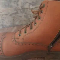 نیم بوت چرم طبیعی