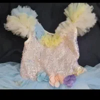 لباس عروس دنباله دار مناسب ۷تا ۱۰ سال