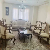 مبلمان  استیل ۹نفره/ چوب راش /پارچه ترک