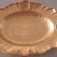 خرما خوری/شکلات خوری/سینی/طلایی با کیفیت
