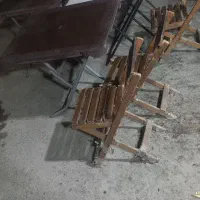 میزو و صندلی تاشو چوبی و پلاستیکی