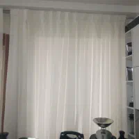 دوعدد پرده حریر شاین پلیسه دوخته شده
