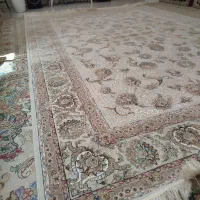 ۱جفت فرش کاشان تر تمیز  بدون زدگی  . سبک وتخت