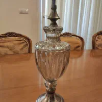 شیرینی خوری پایه دار فلزی نقره‌ای