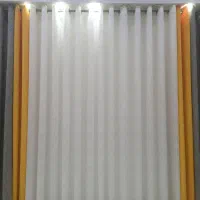 پرده حریر پتینه و تور تدی بدون نیاز به آستر