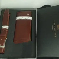 کیف پول و کمربند چرمیه کاملا نو و اصل