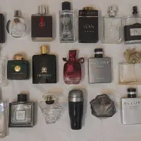 ۷۵ عدد شیشه ادکلن اصل (فقط یکجا)تکی نمیفروشم