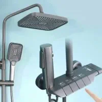 دوش پیانویی چهارحالته ضد زنگ شاتاف دار ترموستاتیک