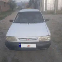 پراید سفید دورنگ
