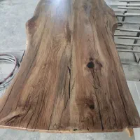 انواع میز ناهار خوری، تلویزیون و...اسلب چوبی رستیک