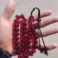 تسبیح سندلوس قرمز دو پوست