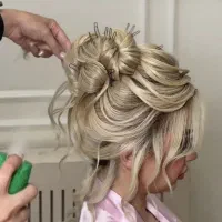 میکاپ و شینیون..رنگ ولایت.وامبره