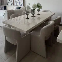میز ناهارخوری سنگ تراورتن