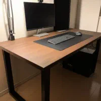 میز کار روکش چوب 120×70 گردویی