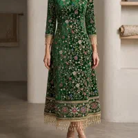پارچه ساتن حاشیه دار هندی