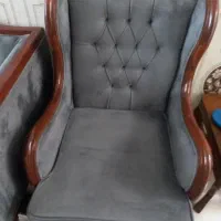 مبلمان کلاسیک ۷نفره تمیز سالم طوسی