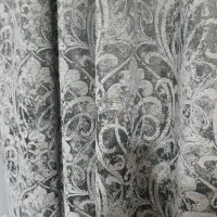 دستک پرده نگین دار با پرده شاین دار