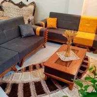 مبل راحتی 9نفره اسکلت چوب