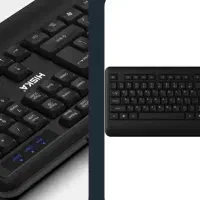 کیبورد و ماوس بی سیم هیسکا مدل H-MK15W