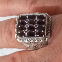 انگشتر نقره مخراج یاقوت سرخ