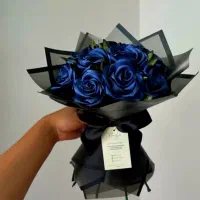 باکس و دسته گل روبانی
