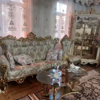 مبل سلطنتی چوبی ۹ نفره با ست غذا خوری ۸ نفره