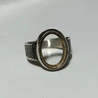 انگشتر مردانه نقره روس ( رکاب خالی )