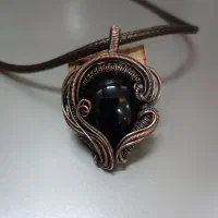 گردنبند های دستساز wirewrap