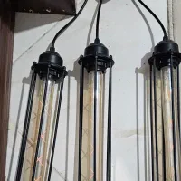 لوستر مدرن با لامپ ادیسونی