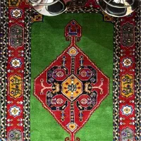 قالیچه دستباف ۳متری پشم رنگ گیاهی ضخیم و نرم
