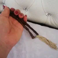 تسبیح از هسته خرما نقره قدیمی