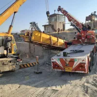 فیدر دهنه 120 ماسه شور 9متری و نوار نقاله سنگ شکن