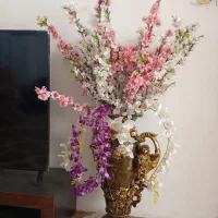گل گلدان|گل مصنوعی|قرچک, میرزائی شمالی|دیوار