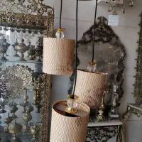 لوستر آویز آشپزخانه، اتاق خواب بامبورنگها و طرح ها