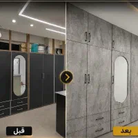 اجرای تخصصی برچسب کابینت و روکش کمد( در شرق گیلان)