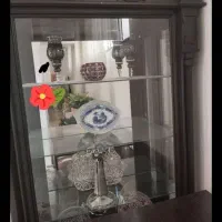 بوفه چوبی قهوه ای