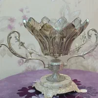 میوه خوری با پایه سنگی و برنجی
