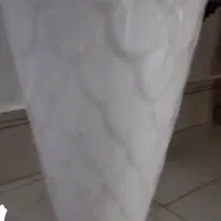 گلدان سرامیکی لعاب دار بزرگ