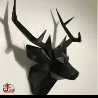 دیوارکوب گوزن سه بعدی
