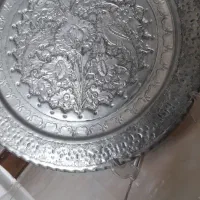 سینی قلمکار اصفهان قدیمی مسی