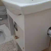 روشویی کابینتی همراه با آینه