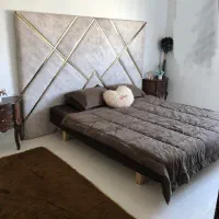 سر تخت مخمل و استیل قیمت مناسب