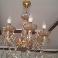 لوستر ۶ شاخه کریستالی